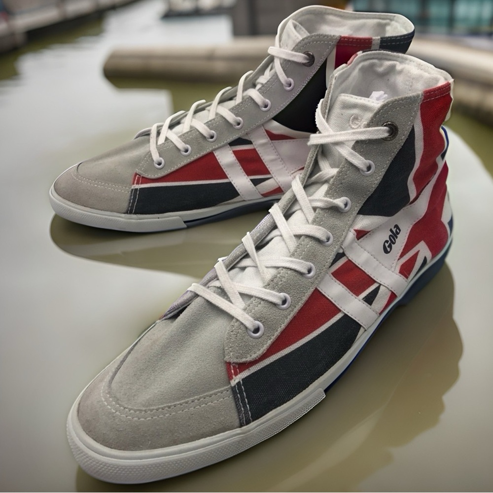 Gola canvas & suede high-tops - special Union Jack edition - awesome